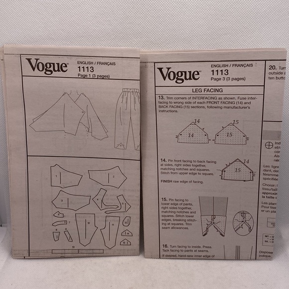 Vogue American Designer Lynn Mizono #V113 Uncut Sewing Pattern Sizes 8-14 - Picture 12 of 12